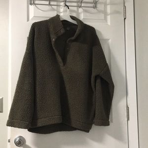 Dark Green Aerie Sherpa